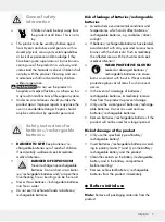 Предварительный просмотр 7 страницы Auriol 311178 Operation And Safety Notes