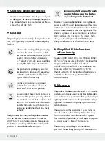 Предварительный просмотр 12 страницы Auriol 311178 Operation And Safety Notes