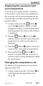 Предварительный просмотр 61 страницы Auriol 315163 Operating Instructions Manual