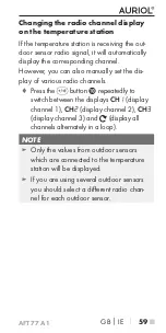 Предварительный просмотр 63 страницы Auriol 315163 Operating Instructions Manual