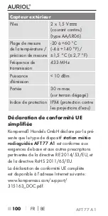 Предварительный просмотр 104 страницы Auriol 315163 Operating Instructions Manual