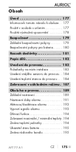 Предварительный просмотр 179 страницы Auriol 315163 Operating Instructions Manual