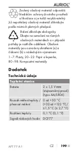 Предварительный просмотр 203 страницы Auriol 315163 Operating Instructions Manual