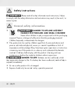 Preview for 20 page of Auriol 337035 2001 Operation And Safety Notes