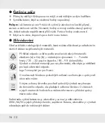 Preview for 74 page of Auriol 337035 2001 Operation And Safety Notes