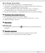 Preview for 8 page of Auriol 353041 2007 Operation And Safety Notes