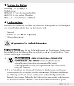 Preview for 52 page of Auriol 353041 2007 Operation And Safety Notes