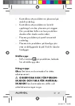 Preview for 51 page of Auriol 73810 Operation And Safety Notes