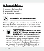 Предварительный просмотр 12 страницы Auriol 88977 Operation And Safety Notes