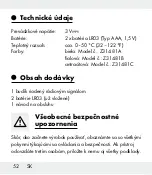 Предварительный просмотр 52 страницы Auriol 88977 Operation And Safety Notes