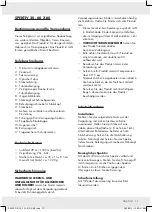 Предварительный просмотр 13 страницы Auriol 92025 Operation And Safety Notes