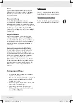 Предварительный просмотр 14 страницы Auriol 92025 Operation And Safety Notes