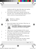 Предварительный просмотр 13 страницы Auriol 96487 Operation And Safety Notes