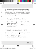 Предварительный просмотр 17 страницы Auriol 96487 Operation And Safety Notes