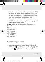 Предварительный просмотр 77 страницы Auriol 96487 Operation And Safety Notes