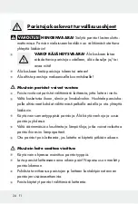 Предварительный просмотр 24 страницы Auriol H14371 Operation And Safety Notes