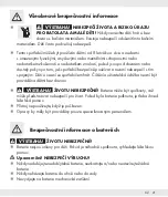 Предварительный просмотр 20 страницы Auriol HG00041A Operation And Safety Notes