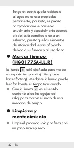 Preview for 43 page of Auriol HG01775A Operation And Safety Notes