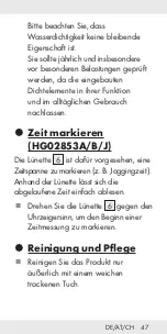 Preview for 48 page of Auriol HG02853A Operation And Safety Notes