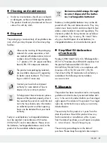 Предварительный просмотр 39 страницы Auriol HG04706A Operation And Safety Notes