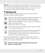 Предварительный просмотр 35 страницы Auriol HG06544A Operation And Safety Notes