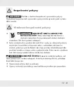 Предварительный просмотр 43 страницы Auriol HG06544A Operation And Safety Notes