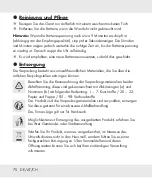 Предварительный просмотр 70 страницы Auriol HG06544A Operation And Safety Notes