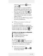 Предварительный просмотр 47 страницы Auriol IAN 270302 Operation And Safety Notes