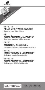 Auriol SLIMLINE Operation And Safety Notes предпросмотр