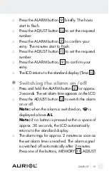 Предварительный просмотр 19 страницы Auriol Z29962E Operation And Safety Notes