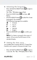 Предварительный просмотр 25 страницы Auriol Z29962E Operation And Safety Notes