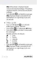 Предварительный просмотр 72 страницы Auriol Z29962E Operation And Safety Notes