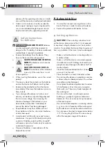 Preview for 7 page of Auriol Z30237B Operation And Safety Notes