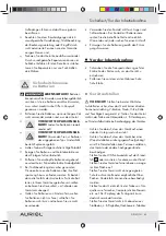 Preview for 49 page of Auriol Z30237B Operation And Safety Notes