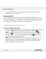 Предварительный просмотр 14 страницы Auriol Z30398 Operation And Safety Notes