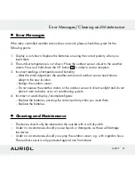 Предварительный просмотр 21 страницы Auriol Z30398 Operation And Safety Notes