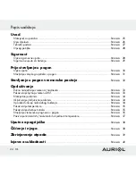 Предварительный просмотр 24 страницы Auriol Z30398 Operation And Safety Notes