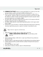 Предварительный просмотр 29 страницы Auriol Z30398 Operation And Safety Notes