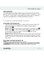 Предварительный просмотр 31 страницы Auriol Z30398 Operation And Safety Notes