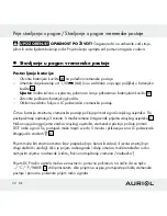 Предварительный просмотр 32 страницы Auriol Z30398 Operation And Safety Notes