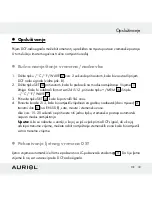 Предварительный просмотр 33 страницы Auriol Z30398 Operation And Safety Notes