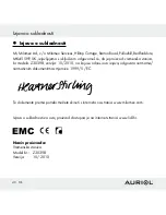 Предварительный просмотр 40 страницы Auriol Z30398 Operation And Safety Notes