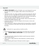 Предварительный просмотр 46 страницы Auriol Z30398 Operation And Safety Notes