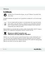 Предварительный просмотр 56 страницы Auriol Z30398 Operation And Safety Notes