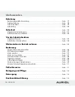 Предварительный просмотр 96 страницы Auriol Z30398 Operation And Safety Notes