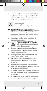 Предварительный просмотр 29 страницы Auriol Z31055A Operation And Safety Notes