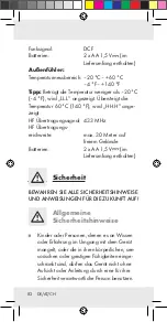 Предварительный просмотр 82 страницы Auriol Z31055A Operation And Safety Notes