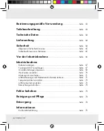 Preview for 62 page of Auriol z31163 Operation And Safety Notes