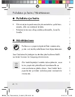 Preview for 40 page of Auriol Z31408A Operation And Safety Notes