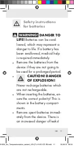 Предварительный просмотр 11 страницы Auriol Z31743A Operation And Safety Notes